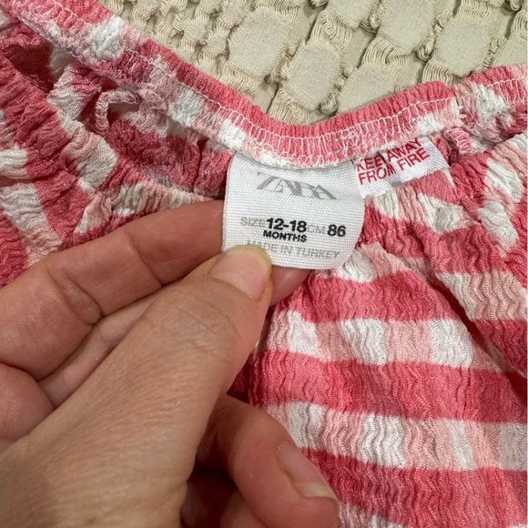 Pink Gingham Two-Piece Set - Picture 2 of 2